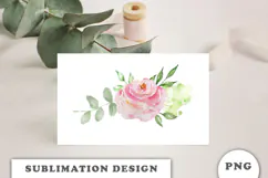 Watercolor Flowers Bouquet png Product Image 3