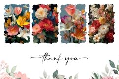 Cute Flowers Towel Template, Floral Kitchen Towel Designs Product Image 3