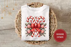 Christmas Candy Cane Illustration, Cartoon Christmas Sweets Product Image 3