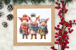 Christmas Family Animals Clipart, Christmas Clipart Product Image 3