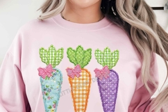 Floral Carrots Patchwork PNG, Trendy Easter PNG, Spring PNG Product Image 2