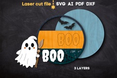 Halloween Ghost SVG laser cut files for Glowforge Product Image 3