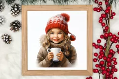 Christmas Little Girl Clipart Sublimation, Christmas PNG Product Image 3
