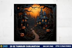 Halloween Tumbler Sublimation Wraps, Tumbler Halloween Product Image 3