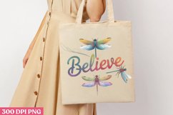 Believe PNG, Dragonfly Sublimation PNG Product Image 3
