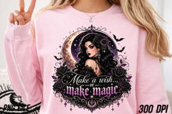 Make Magic Witch PNG ,Gothic Moon Art Product Image 3