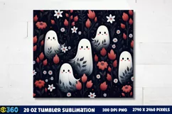 Halloween Tumbler Sublimation Wraps, Tumbler Halloween Product Image 3