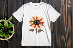 Boho Sunflower Watercolor Floral Clipart Sublimation PNG Product Image 2