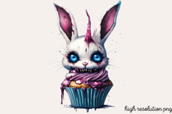 Gothic Easter Creepy Sublimation Clipart PNG Product Image 1