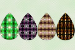 Drop Earrings-Bright Pattern l 12 Drop Earrings Designs, PNG Product Image 4