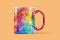 Rainbow Watercolor Splash Digital Paper Product Image 3