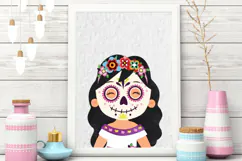 Day of the Dead Clipart - Sugar Skull - Dia De Los Muertos Product Image 3