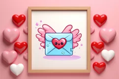 Valentine Vintage Love Clipart, Christmas Clipart Product Image 3