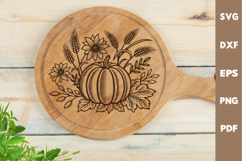 Pumpkin SVG, Fall, Cutting board, Laser cut, Cricut svg Product Image 3