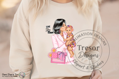 Mom Life Fashion Clipart Mother and Baby Love sublimation Product Image 5