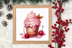 Pink Christmas Coffee Sublimation Clipart, Christmas PNG Product Image 3