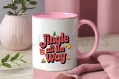 Jingle all the way Sublimation PNG ,Christmas PNG Product Image 3