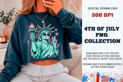 Bubble Gum Liberty PNG | Cool Statue of Liberty DTF Product Image 4