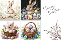 Easter Bunny Pillowcase, Easter Basket Pillow Designs Product Image 3