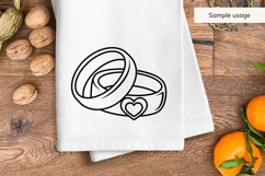 Heart Wedding Rings SVG Product Image 3