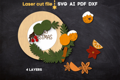 Christmas Sign SVG laser cut files for Glowforge Product Image 3