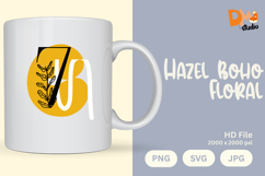 Hazel Boho Floral Monogram Product Image 1