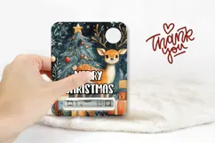 Cartoon Christmas Deer Money Card, Christmas Gift Card Product Image 3