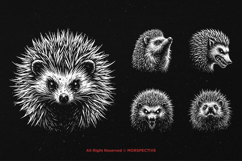 10 Bundle Dark Art Hedgehog thorns quills wildlife Spines Product Image 5