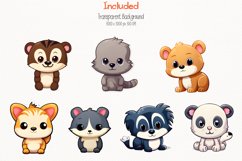 Cute Animals 25 Cliparts Collection Product Image 3