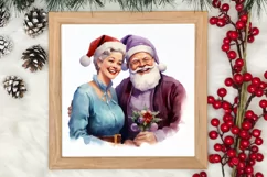 Christmas Purple Santa Claus Sublimation, Christmas PNG Product Image 3