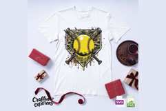 Camo Drip Softball SVG PNG |Softball Sublimation Design Product Image 3