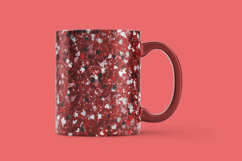 Red Heart Glitter Digital Paper Product Image 2