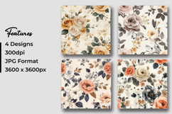 Vintage Roses Digital Paper Product Image 3