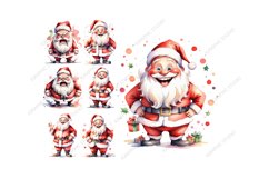 Funny Santa Claus Clipart, Christmas Clipart Product Image 3