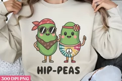 Hip Peas PNG, Funny Puns Sublimation PNG Product Image 3