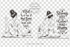 Just A Girl Who Loves Yoga SVG Product Image 3