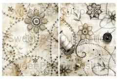 Grunge, Sewing, Mixed Media, Papers, Junk Journal Product Image 3