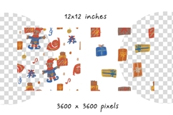 Wax Crayons Elf Workshop Seamless Patterns Product Image 4