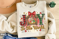 Christmas Sublimation - Joy To The World PNG Design Product Image 3