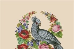 Vintage Cross Stitch Scheme Black cockatoo Product Image 3