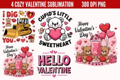 Cozy Valentine Sublimation PNG Product Image 1