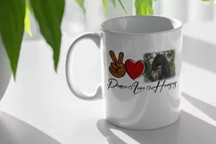 Peace Love Horses | PNG Sublimation design, t shirt print Product Image 3