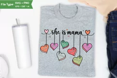 She Is Mama SVG | Mother Day PNG | Happy Mother's Day SVG Product Image 3