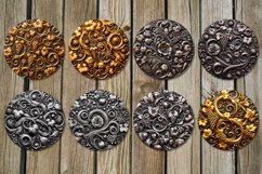 Metallic ornament | 8 Sublimation car coaster &amp; key chain Product Image 3