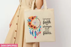 Let your faith be stronger PNG, Dreamcatcher Sublimation PNG Product Image 3