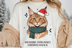 Maine Coon Christmas PNG, My Maine Coon Makes Christmas Product Image 5