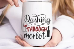 I'm dreaming of a wine christmas SVG, Christmas SVG Product Image 3