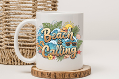 Beach Is Calling PNG, Tropical Summer Sublimation Design Product Image 3