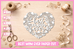 25 Best Mom Paper Cut Hearts SVG I Cricut I Silhouette Product Image 14