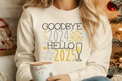 Goodbye 2024 Hello 2025 svg, New years Eve Svg, New Year Svg Product Image 3